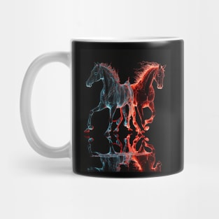 Fire and Ice Horses More Mug